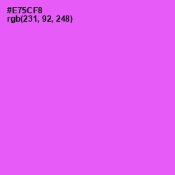 #E75CF8 - Heliotrope Color Image