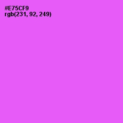 #E75CF9 - Heliotrope Color Image