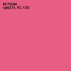 #E75D84 - French Rose Color Image