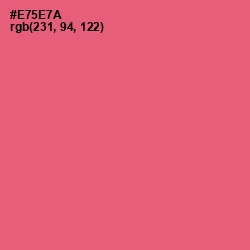#E75E7A - Wild Watermelon Color Image