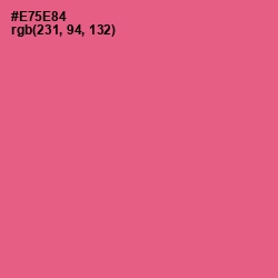 #E75E84 - French Rose Color Image