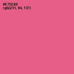#E75E89 - French Rose Color Image