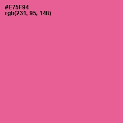 #E75F94 - French Rose Color Image