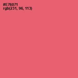 #E76071 - Sunglo Color Image