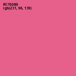 #E7608B - Deep Blush Color Image