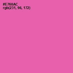 #E760AC - Hot Pink Color Image