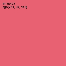 #E76173 - Sunglo Color Image