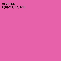 #E761AA - Hot Pink Color Image