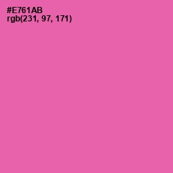 #E761AB - Hot Pink Color Image