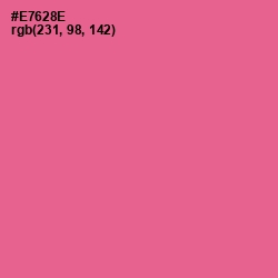 #E7628E - Deep Blush Color Image