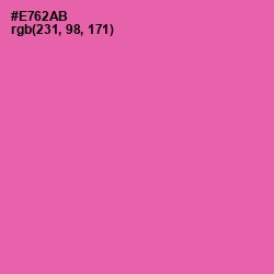 #E762AB - Hot Pink Color Image