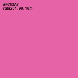 #E763A7 - Hot Pink Color Image