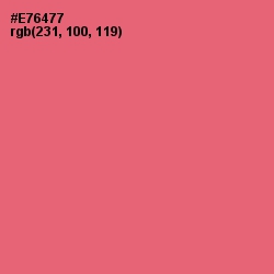 #E76477 - Sunglo Color Image