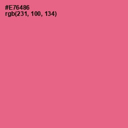 #E76486 - Froly Color Image