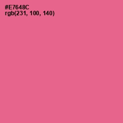 #E7648C - Deep Blush Color Image