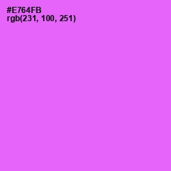 #E764FB - Pink Flamingo Color Image