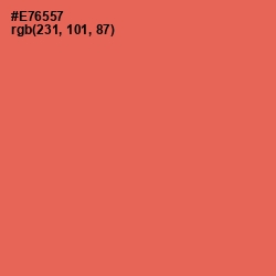 #E76557 - Terracotta Color Image