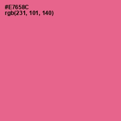 #E7658C - Deep Blush Color Image