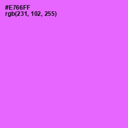 #E766FF - Pink Flamingo Color Image