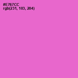 #E767CC - Orchid Color Image