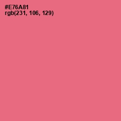 #E76A81 - Froly Color Image