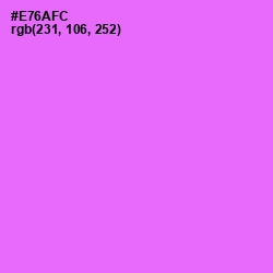 #E76AFC - Pink Flamingo Color Image