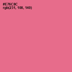 #E76C8C - Deep Blush Color Image