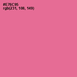 #E76C95 - Deep Blush Color Image