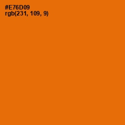 #E76D09 - Clementine Color Image