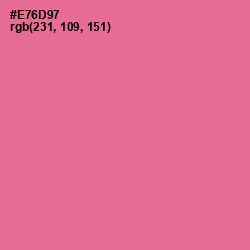 #E76D97 - Deep Blush Color Image