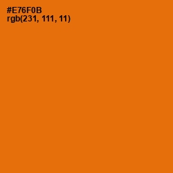 #E76F0B - Clementine Color Image