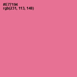 #E77194 - Deep Blush Color Image