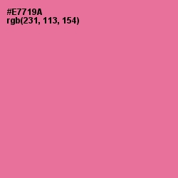 #E7719A - Deep Blush Color Image