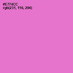 #E774CC - Orchid Color Image