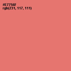 #E7756F - Sunglo Color Image