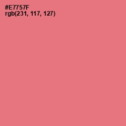 #E7757F - Brink Pink Color Image