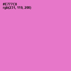 #E777C8 - Orchid Color Image