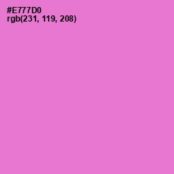 #E777D0 - Orchid Color Image