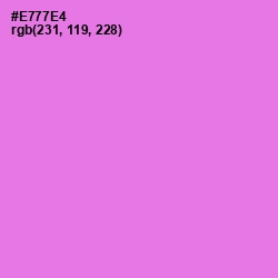 #E777E4 - Blush Pink Color Image