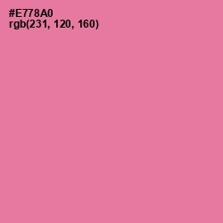 #E778A0 - Hot Pink Color Image