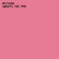 #E77A94 - Deep Blush Color Image