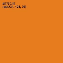 #E77C1E - Tango Color Image