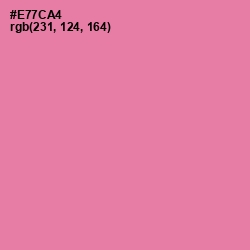 #E77CA4 - Persian Pink Color Image
