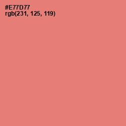 #E77D77 - Sunglo Color Image