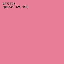 #E77E95 - Deep Blush Color Image