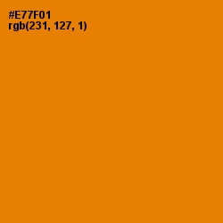 #E77F01 - Tahiti Gold Color Image