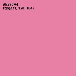 #E780A4 - Carissma Color Image