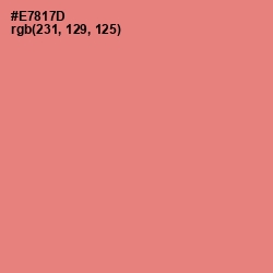 #E7817D - Apricot Color Image