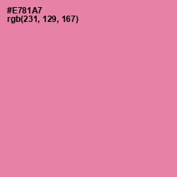 #E781A7 - Carissma Color Image