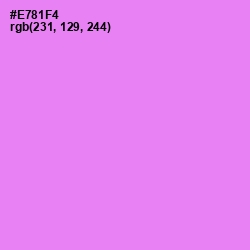 #E781F4 - Lavender Magenta Color Image
